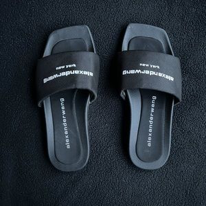 Alexander Wang Women's Logo Pool Slides
